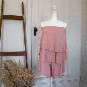 Free People darling tiered short set